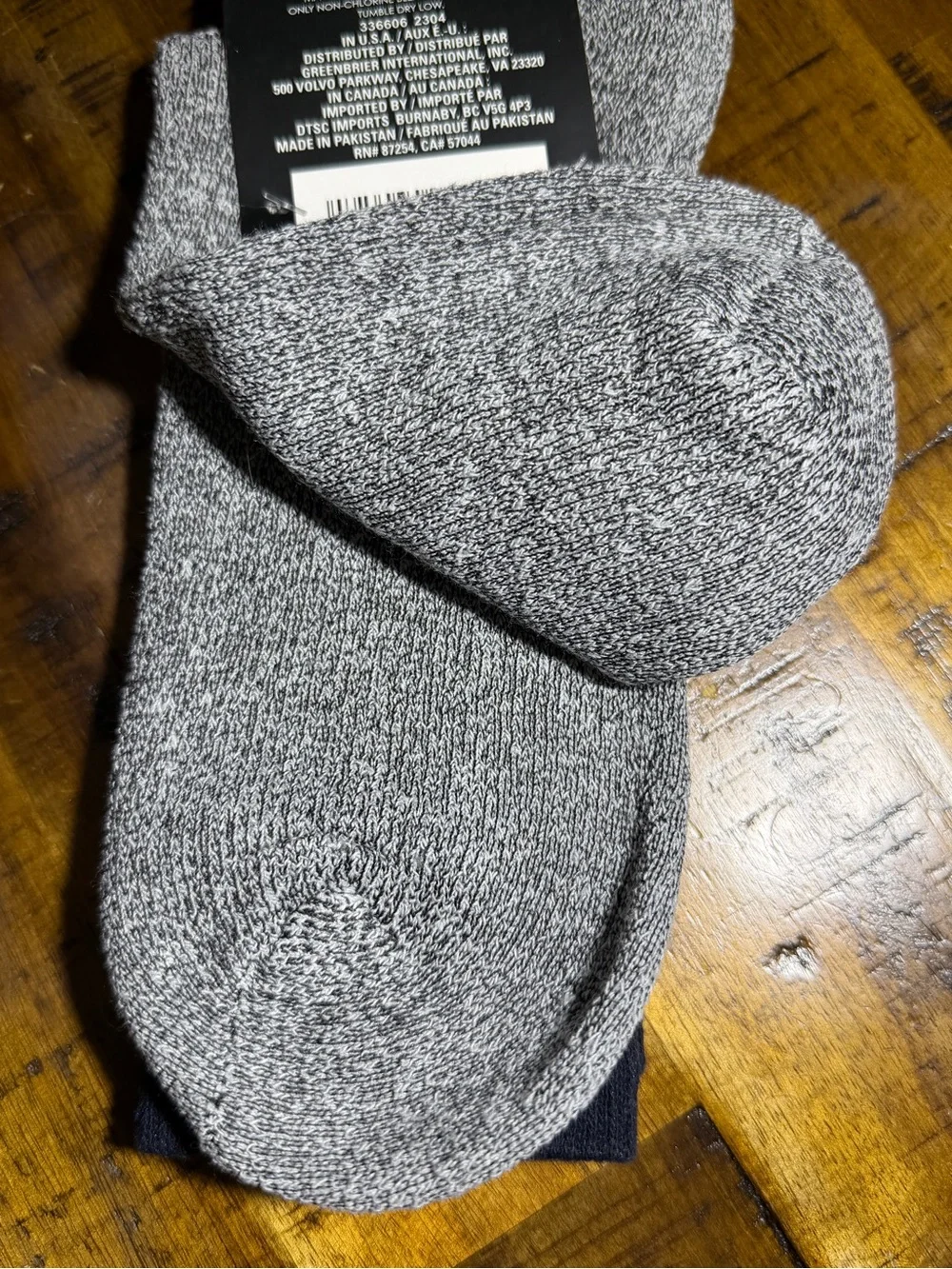 Mossy Oak Men's Full Cushion Thermal Socks - Black & Gray Blend